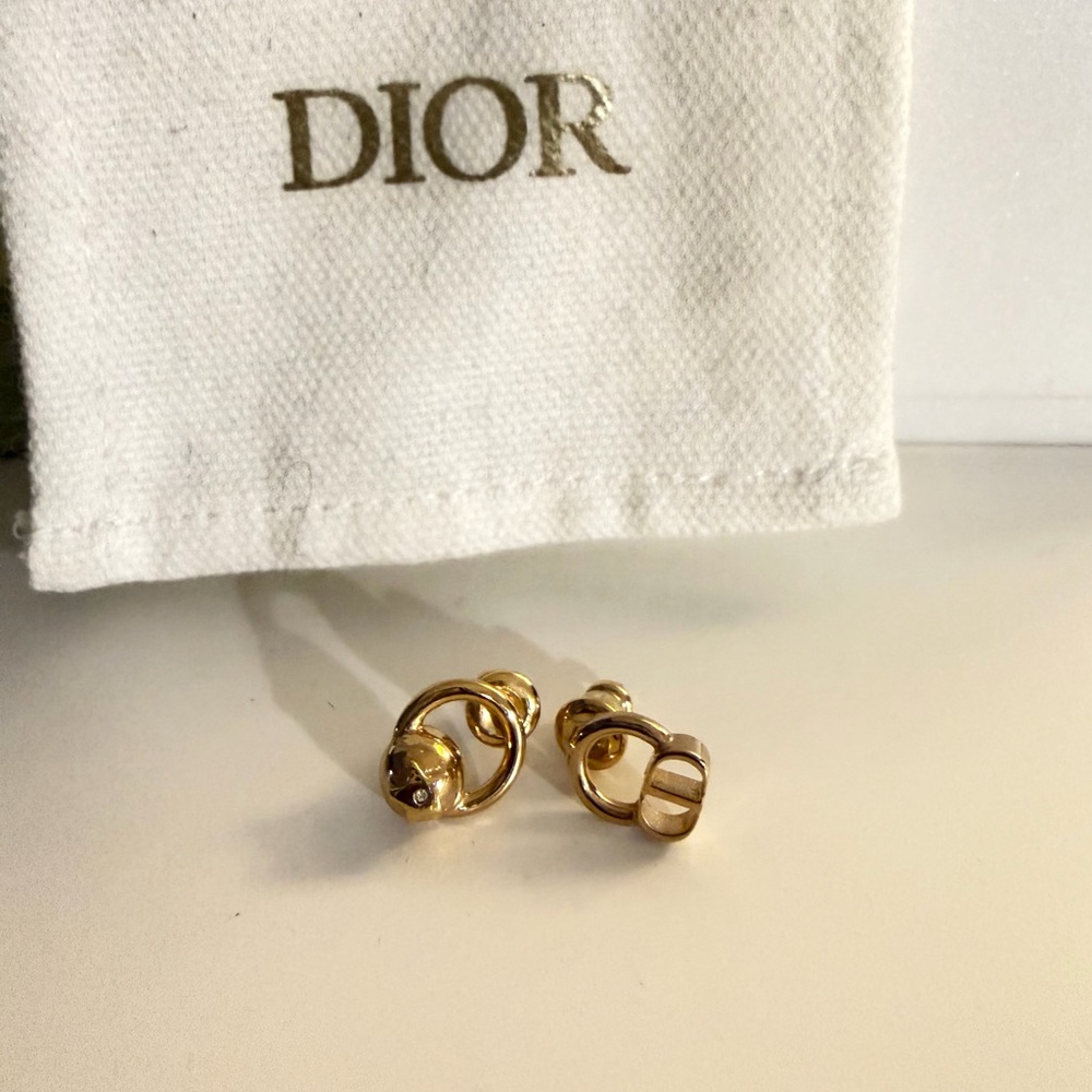 Dior Small Gold Everyday Earrings